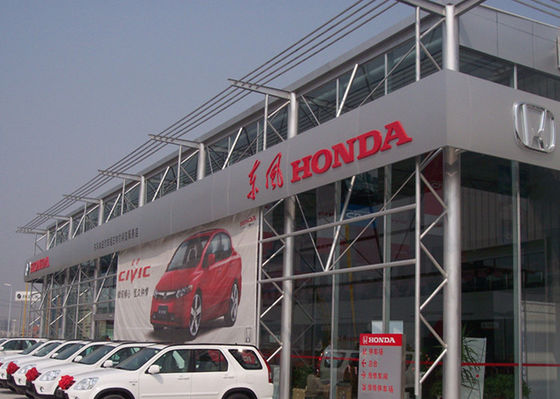 Tòa nhà trưng bày ô tô Honda Prefab 4S hiện đại mạ kẽm nhúng nóng