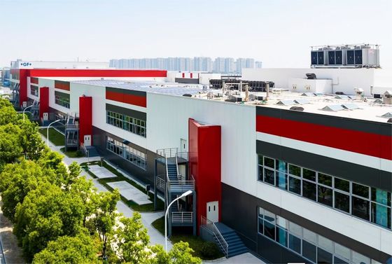 Stainless Steel Gutter Steel Structure Warehouse với bản vẽ BIM và thiết kế mái nhà bằng thép đơn