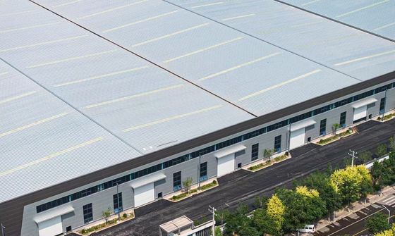 Khung thép cường độ cao, kích thước và bố cục có thể tùy chỉnh, được sử dụng trong xây dựng nhà kho cấu trúc thép trong lĩnh vực công nghiệp trên toàn thế giới